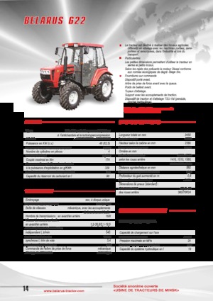 Tracteurs 4WD Belarus 622