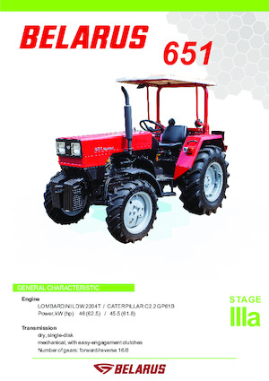 Tracteurs 4WD Belarus 651