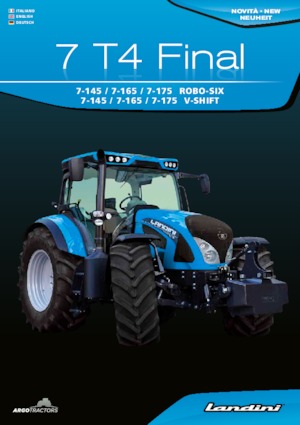 Tracteurs 4WD Landini 7-165 Robo-Six
