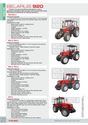 Tracteurs 4WD Belarus 920.4