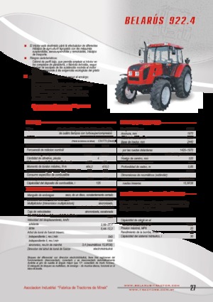 Tracteurs 4WD Belarus 922.4