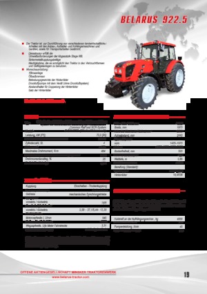 Tracteurs 4WD Belarus 923.3