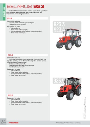 Tracteurs 4WD Belarus 923.3