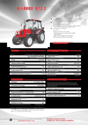 Tracteurs 4WD Belarus 923.3