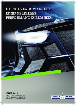 Tracteurs 4WD DEUTZ-FAHR 9340 TTV Warrior