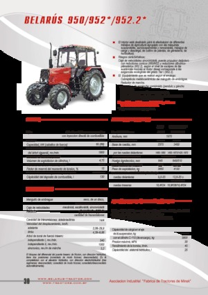 Tracteurs 4WD Belarus 952.2
