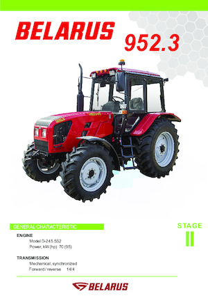 Tracteurs 4WD Belarus 952.3