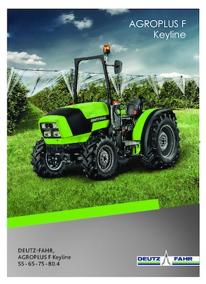Tracteurs 4WD DEUTZ-FAHR Agroplus F 80.4 Keyline