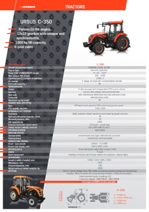 Tracteurs 4WD Ursus C-380