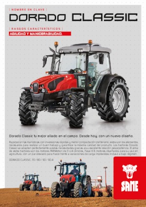 Tracteurs 4WD SAME Dorado 70 Classic 
