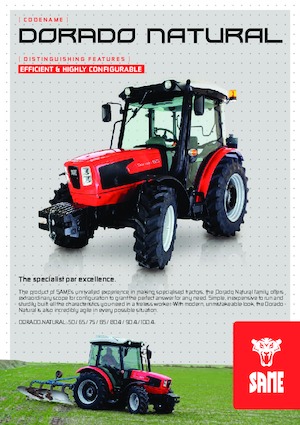 Tracteurs 4WD SAME Dorado Natural 65