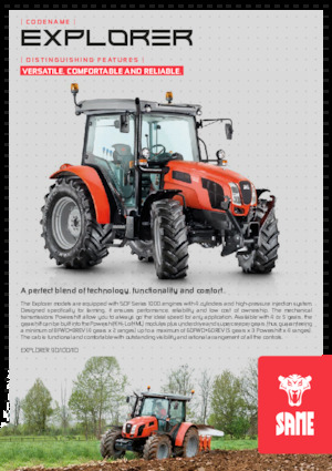 Tracteurs 4WD SAME Explorer 110