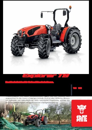 Tracteurs 4WD SAME Explorer 115 TB 