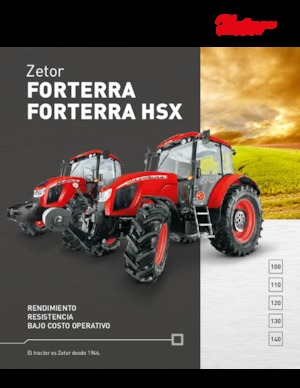 Tracteurs 4WD Zetor Forterra HSX 140