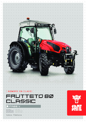 Tracteurs 4WD SAME Frutteto V 80 Classic 