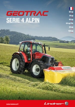 Tracteurs 4WD Lindner Geotrac 84 ep pro