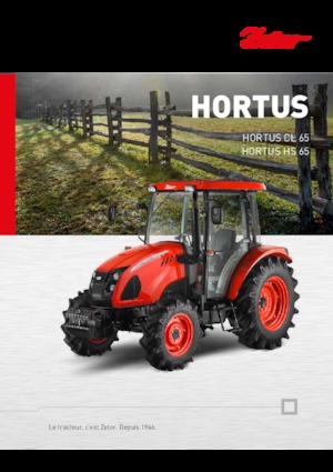 Tracteurs 4WD Zetor Hortus HS 65