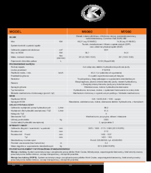 Tracteurs 4WD Kubota M 7060