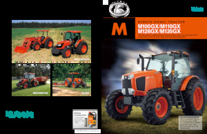Tracteurs 4WD Kubota M126GX 