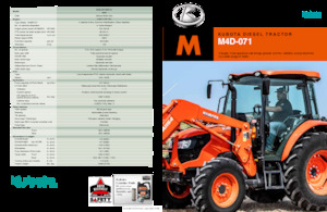 Tracteurs 4WD Kubota M4D-071
