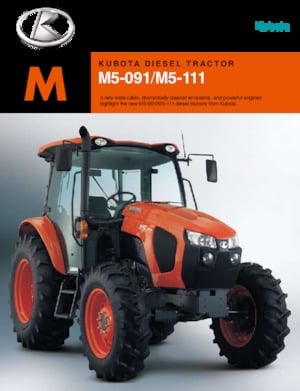 Tracteurs 4WD Kubota M5091