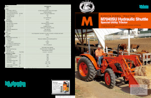 Tracteurs 4WD Kubota M7040SUHD