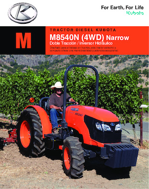 Tracteurs 4WD Kubota M8540N