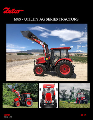 Tracteurs 4WD Zetor M85PSC HD