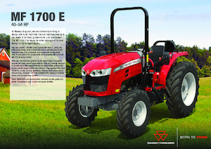 Tracteurs 4WD Massey Ferguson MF 1740 E MP