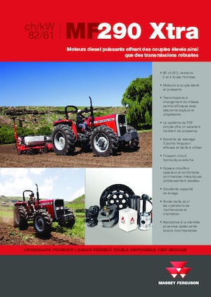 Tracteurs 4WD Massey Ferguson MF 290 Xtra