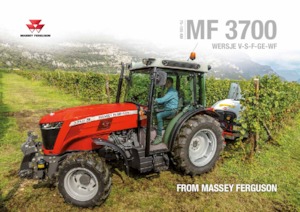 Tracteurs 4WD Massey Ferguson MF 3709 GE