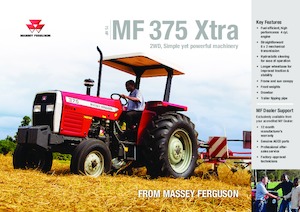 Tracteurs 4WD Massey Ferguson MF 375 Xtra