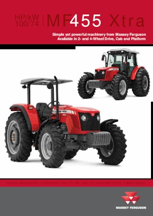 Tracteurs 4WD Massey Ferguson MF 455 Xtra