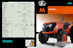 Tracteurs 4WD Kubota MX5200