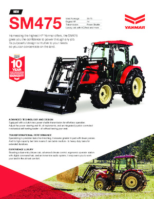 Tracteurs 4WD Yanmar SM475