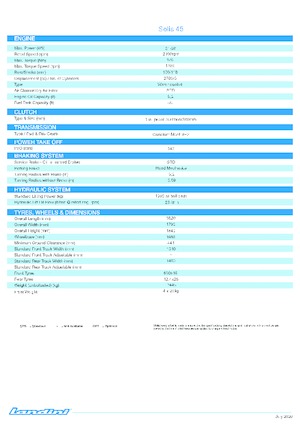 Tracteurs 4WD Landini Solis 45