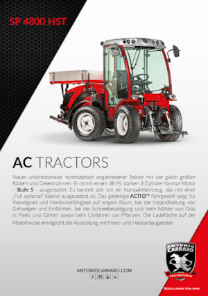 Tracteurs 4WD Carraro SP 4800