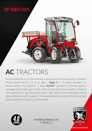 Tracteurs 4WD Carraro SP 4800