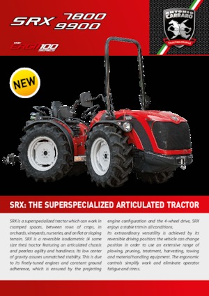 Tracteurs 4WD Carraro SRX 9900