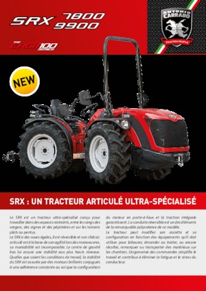 Tracteurs 4WD Carraro SRX 9900