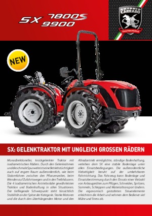 Tracteurs 4WD Carraro SX 7800 S