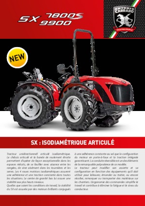 Tracteurs 4WD Carraro SX 9900