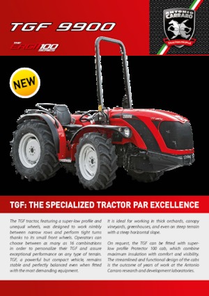 Tracteurs 4WD Carraro TGF 9900
