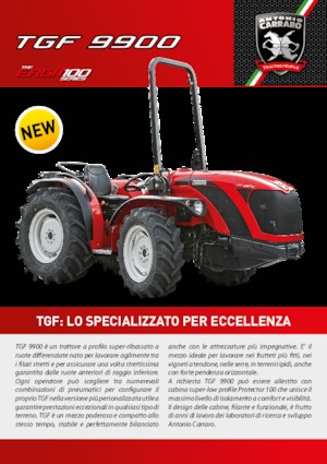 Tracteurs 4WD Carraro TGF 9900