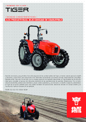 Tracteurs 4WD SAME Tiger 80.4+