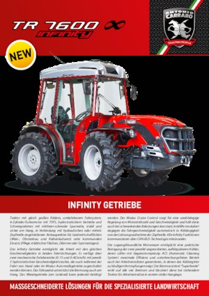 Tracteurs 4WD Carraro TR 7600 Infinity