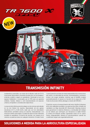 Tracteurs 4WD Carraro TR 7600 Infinity