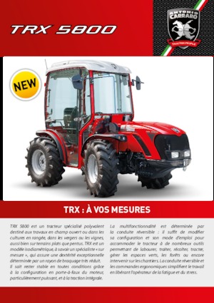 Tracteurs 4WD Carraro TRX 5800