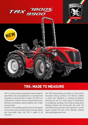 Tracteurs 4WD Carraro TRX 7800 S