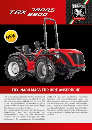 Tracteurs 4WD Carraro TRX 9900